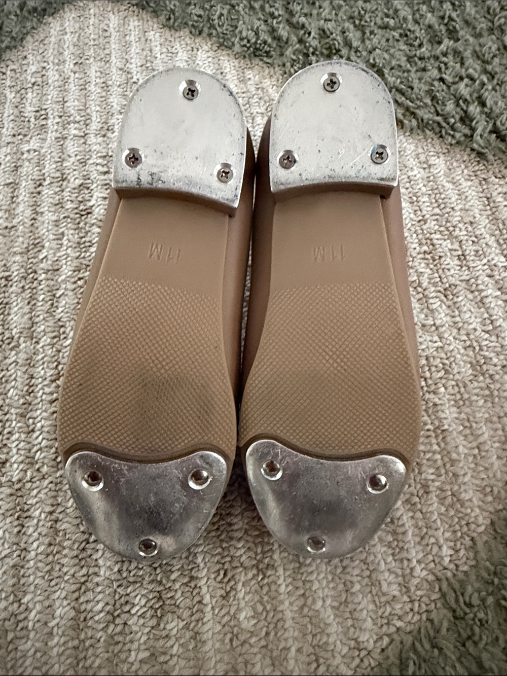 Danshuz Kids Taupe Mary Jane Hook-and-Loop Tap Shoes - Picture 2 of 2